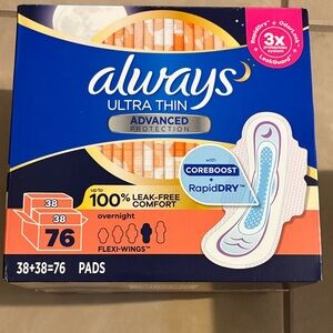 Always Ultra Thin Pads - Blue and Pink